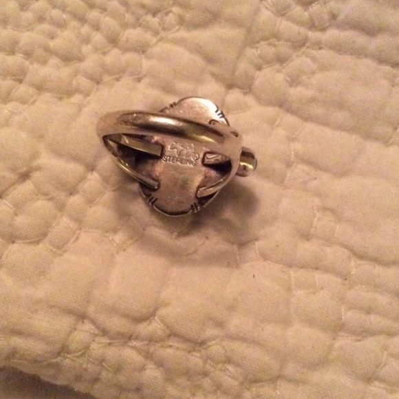 Lapis and Turquoise Womens Ring, .925 Silver, Size 7~EUC - Picture 3 of 5